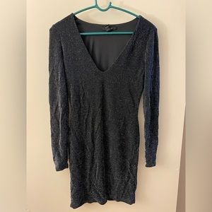 Forever 21 Sparkly Black Bodycon Dress